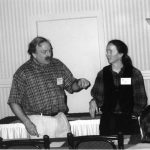 Alan Kurtz and Mary McElroy at a workshop.