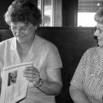 Marge Zubik and Margaret Gagnon at Marge's retirement lunch – 2012