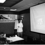 Jesse Bell presenting at a conference in Springfield, MA – 2000