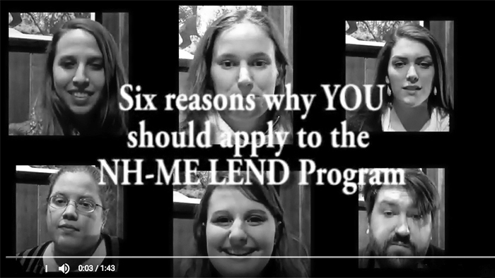Six reasons why YOU should apply to the NH-ME LEND Program video.