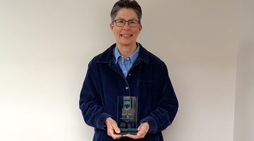 Janet May with the Steve Gould Award - 2019