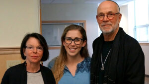 Liz DePoy, Madeline Sanborn and Stephen Gilson.