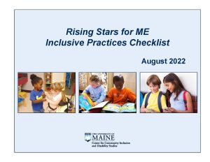 Rising Stars for ME Inclusive Practices Checklist, August 2022